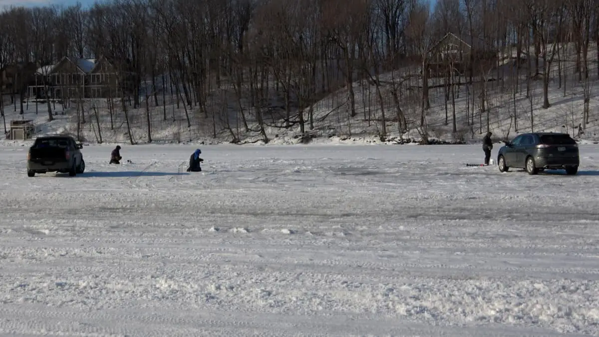 Locals fishing deer lake